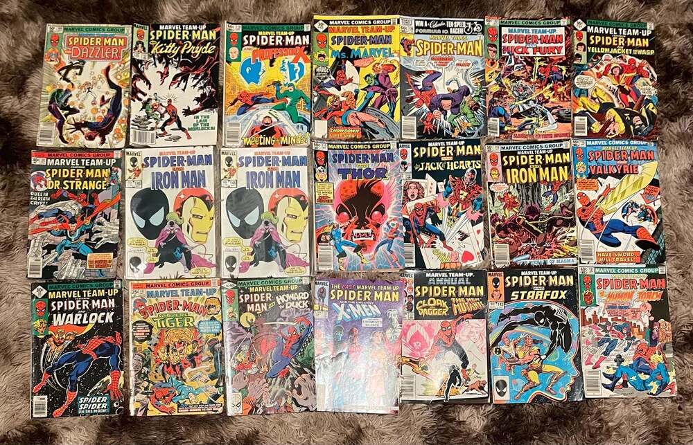 Marvel Team-Up Spider-Man Vintage Comic Book Collection 21 issues